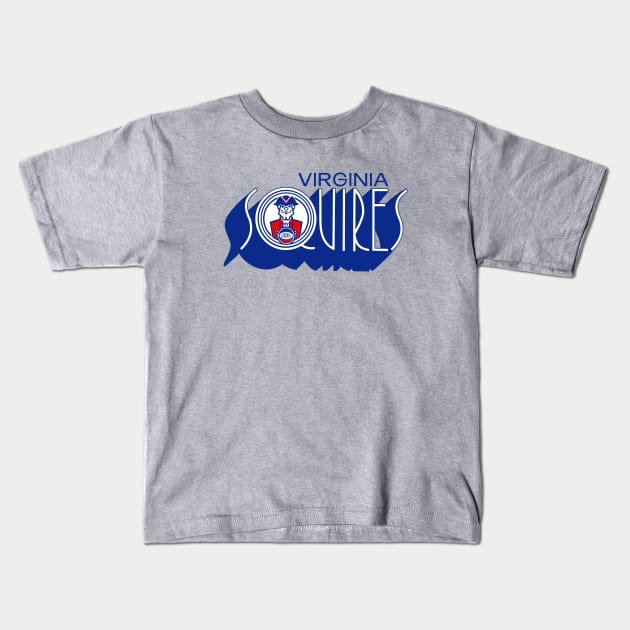 Defunct Virginia Squires ABA Basketball 1972 Kids T-Shirt by LocalZonly